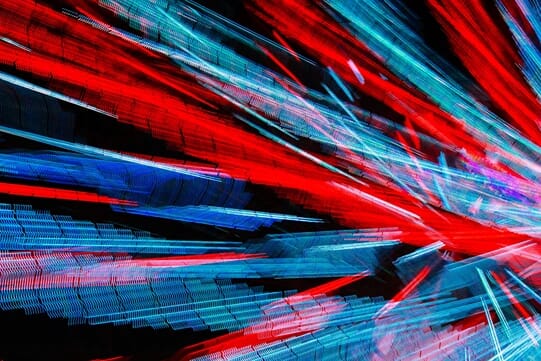 Abstract Red Blue