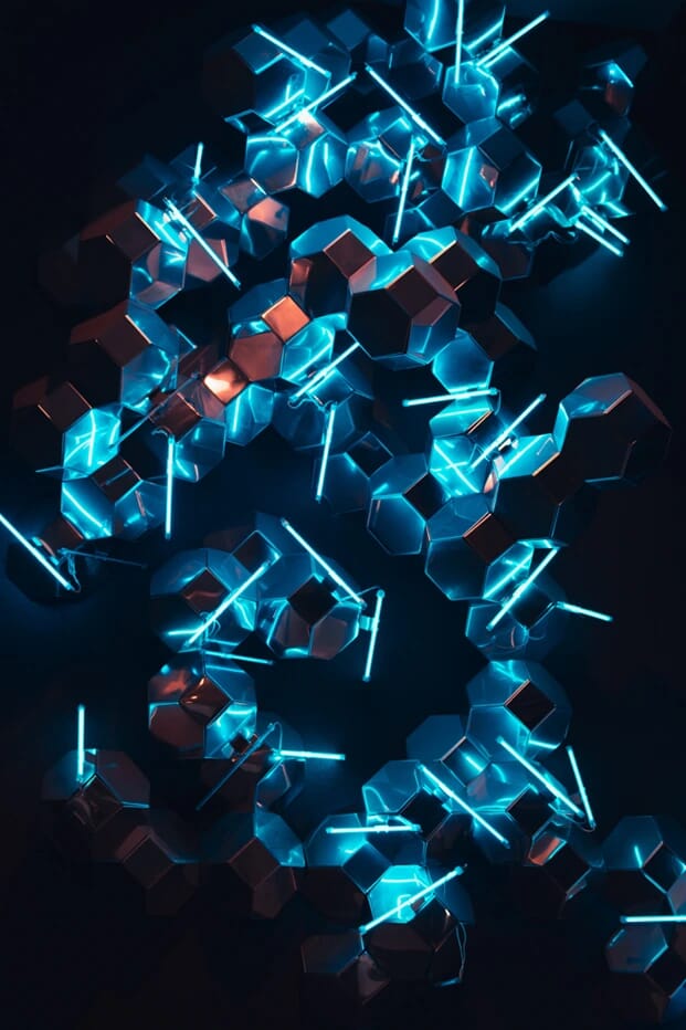 Abstract Blue Pattern