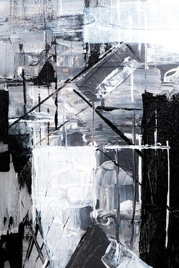 Abstract Paint Bw