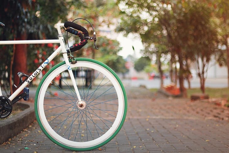 Bicycle Green Tyre