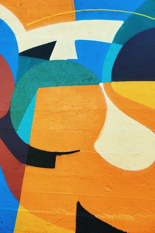 Graffiti Orange Blue