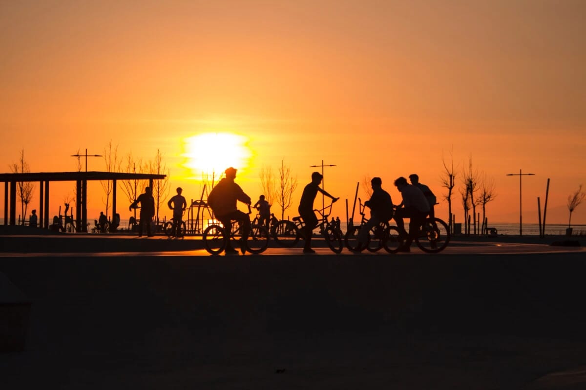Sunset Bike Riders