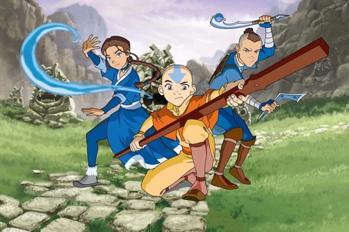 The Last Airbender Team Aang